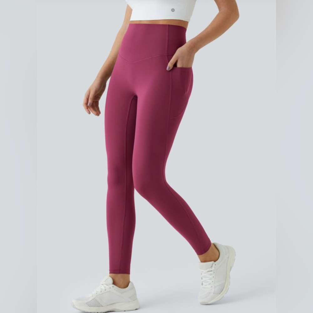 NWT Halara UltraSculpt High Waist Tummy Control Pocket 7/8 Leggings